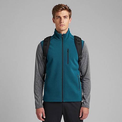 Stylish Young Man in Athletic Vest