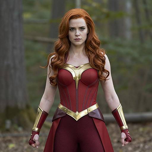 Epic Dark Phoenix Cosplay in Nature