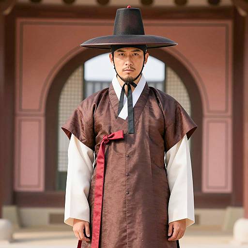 Photorealistic Man in Traditional Hanbok