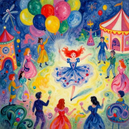 Surreal Carnival Aerial Dreamscape