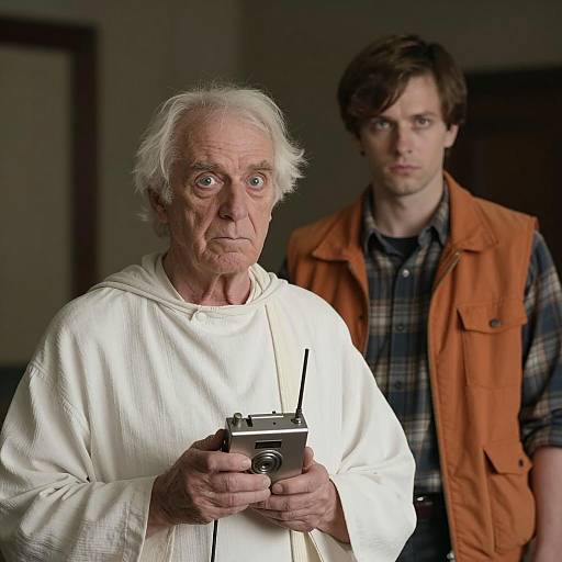 Mysterious Encounter in Dim Lighting