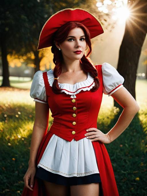 Realistic Man in Pauline Cosplay Costume