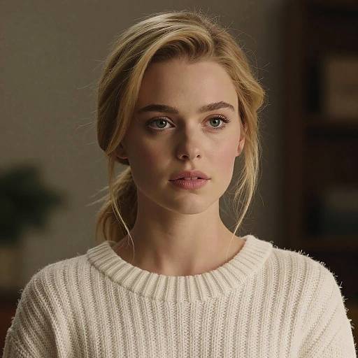 Ultra-Realistic Blonde Woman Portrait