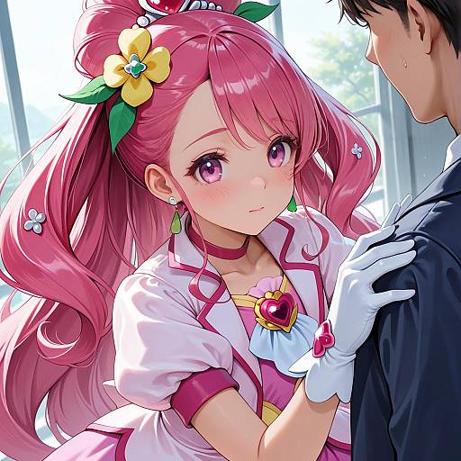 Illustration of Cure grace, healin' good precure in the style of Neneneji