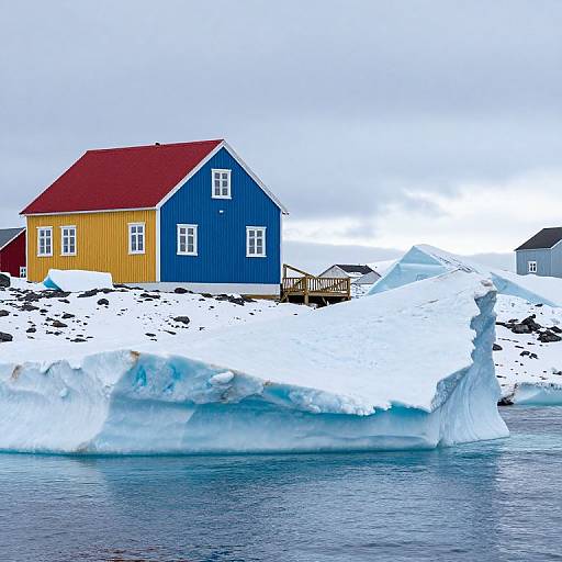 Colorful Icebergs in East Greenland