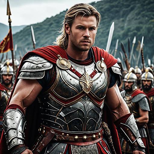 Macedonian Warrior Armor Portrait