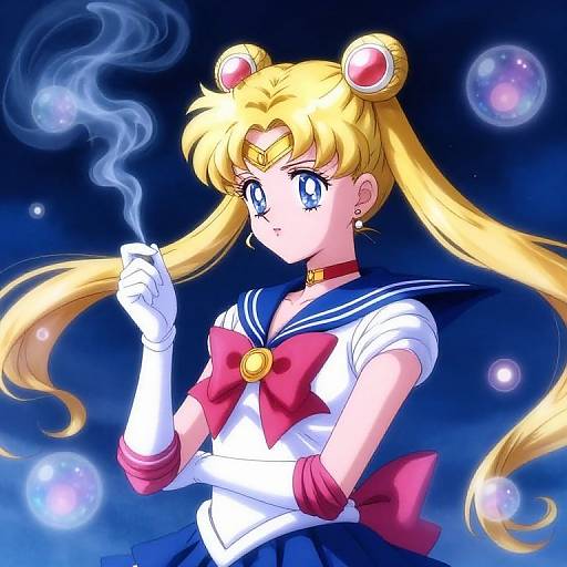 Sailor Moon with Magical Orbs