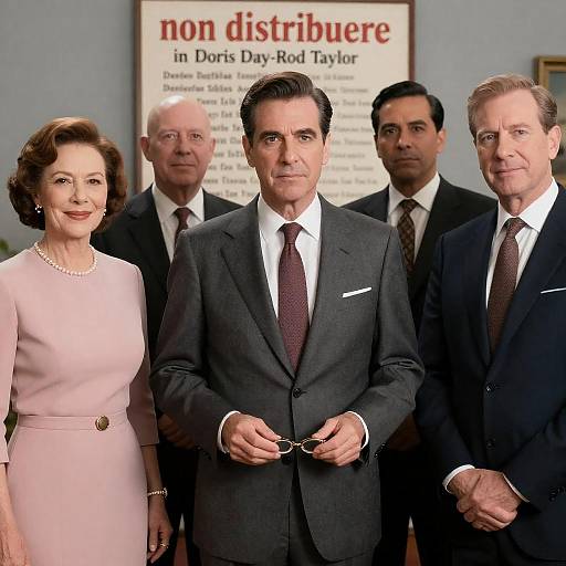 Formal Group Portrait with Notable Signage