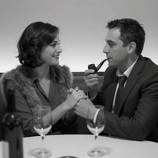 Candid Moment in a Restaurant Booth