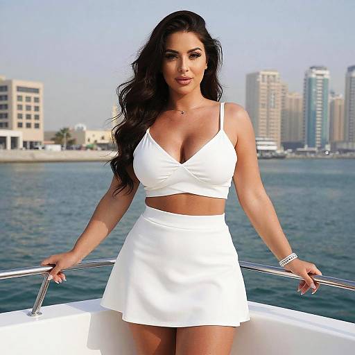 Curvy Woman on Luxury Dubai Boat