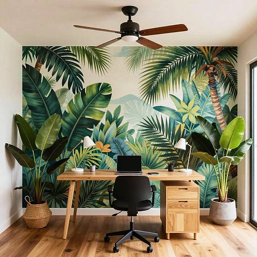 Tropical Home Office Design