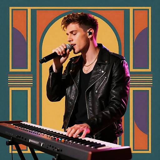 Art Deco Pop Singer Performance