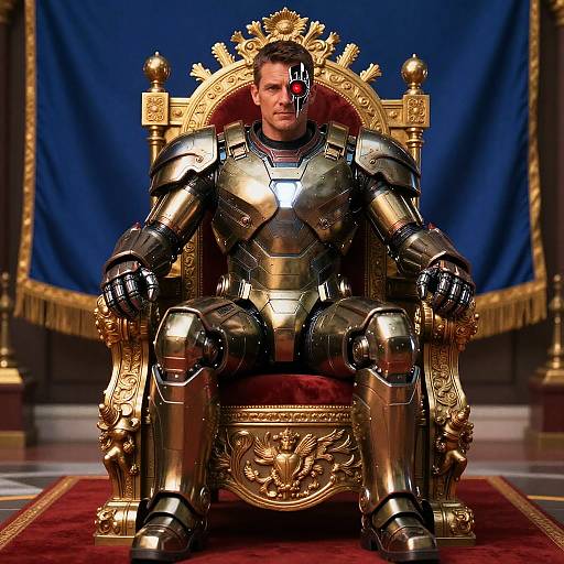 Regal Military Man in Cinematic Lighting