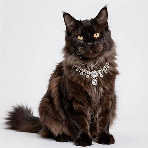 Lavish Portrait of Asian Longhair Cat