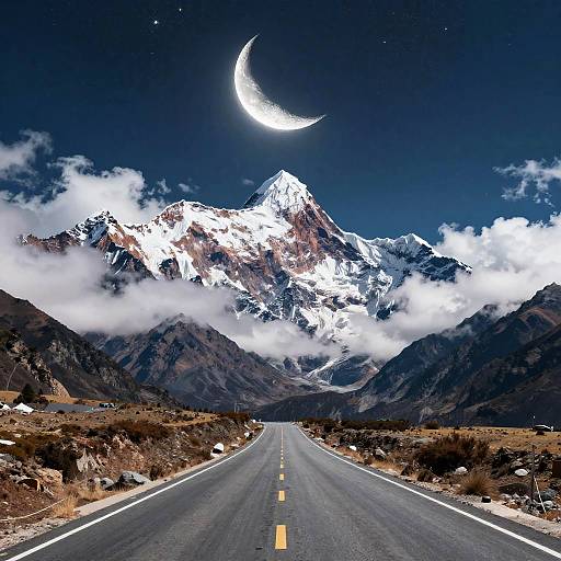 Cosmic Himalayan Spinning Road