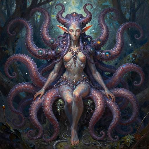 Lovecraftian Elf Nature Spirit