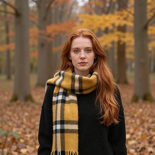 Autumn Portrait of a Young Woman