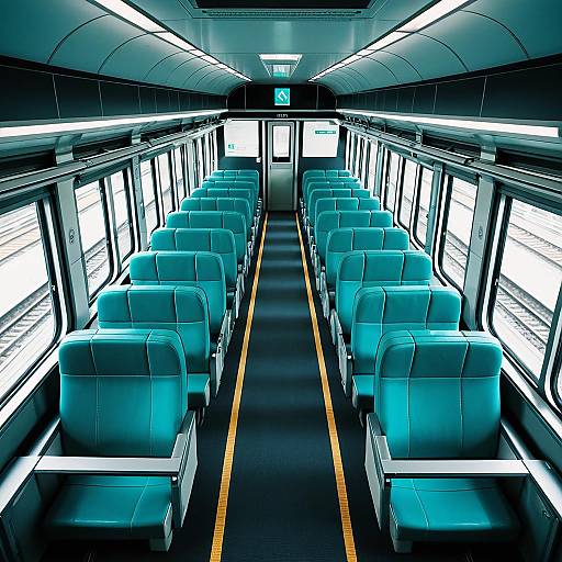 Hatsune Miku Double-Deck Train Interior
