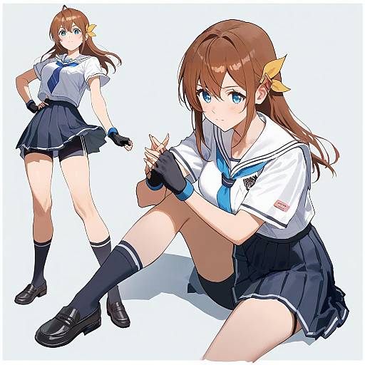 Illustration of Arihara tsubasa, cinderella series in the style of No+bi=