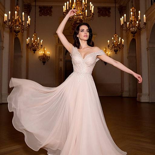 Romantic Glamour in Castle Ballroom