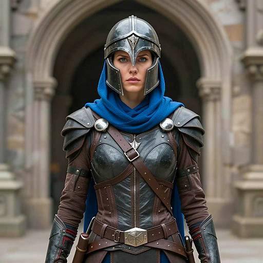 Epic Female Warrior in Medieval Fantasy
