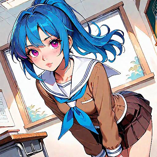 Mizore Yoroizuka Classroom Cowboy Dutch-Angle