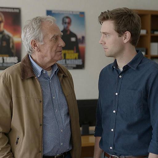 Indoor Portrait of Two Generations