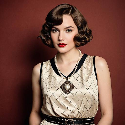 Elegant 1920s Portrait of a Woman