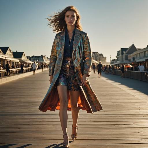 Cinematic High Fashion Beachside Portrait