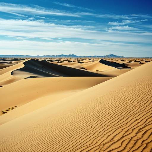 Wind-Swept Desert Dunes