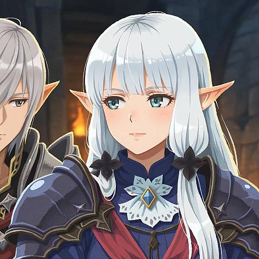 Illustration of Estinien varlineau, final fantasy in the style of Miclot