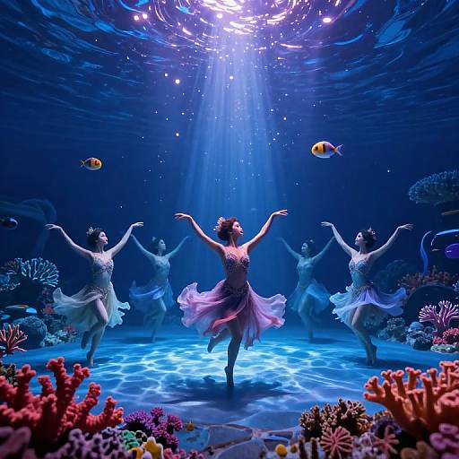 Ethereal Underwater Coral Theater