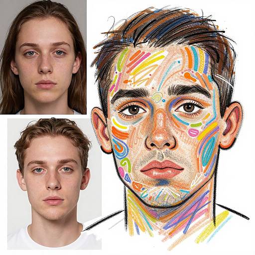 Surreal Digital Portrait Doodles