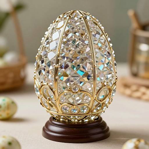 Retro Crystal Decorative Easter Egg