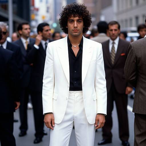 Bold Middle Eastern Model in 1990s Style