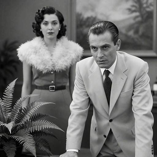 Intense Portrait in Black and White