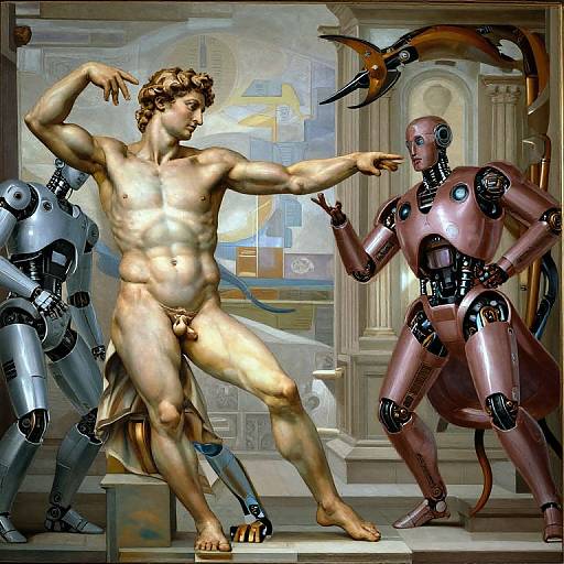 Robot Version of Creation of Adam