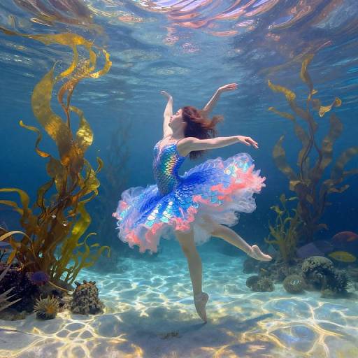 Ethereal Underwater Ballet Dance