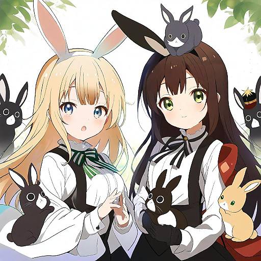 Illustration of Anko (gochiusa), gochuumon wa usagi desu ka? in the style of Kakao (chocolate land)