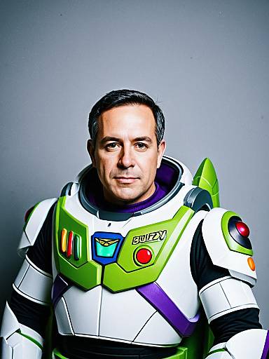 Photorealistic Buzz Lightyear Cosplay Portrait