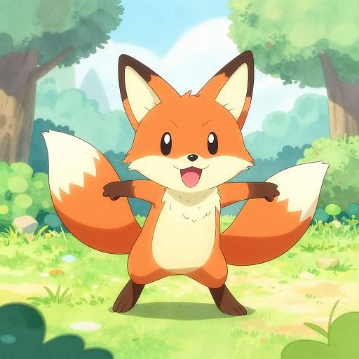 Playful Fox Pokémon Characters