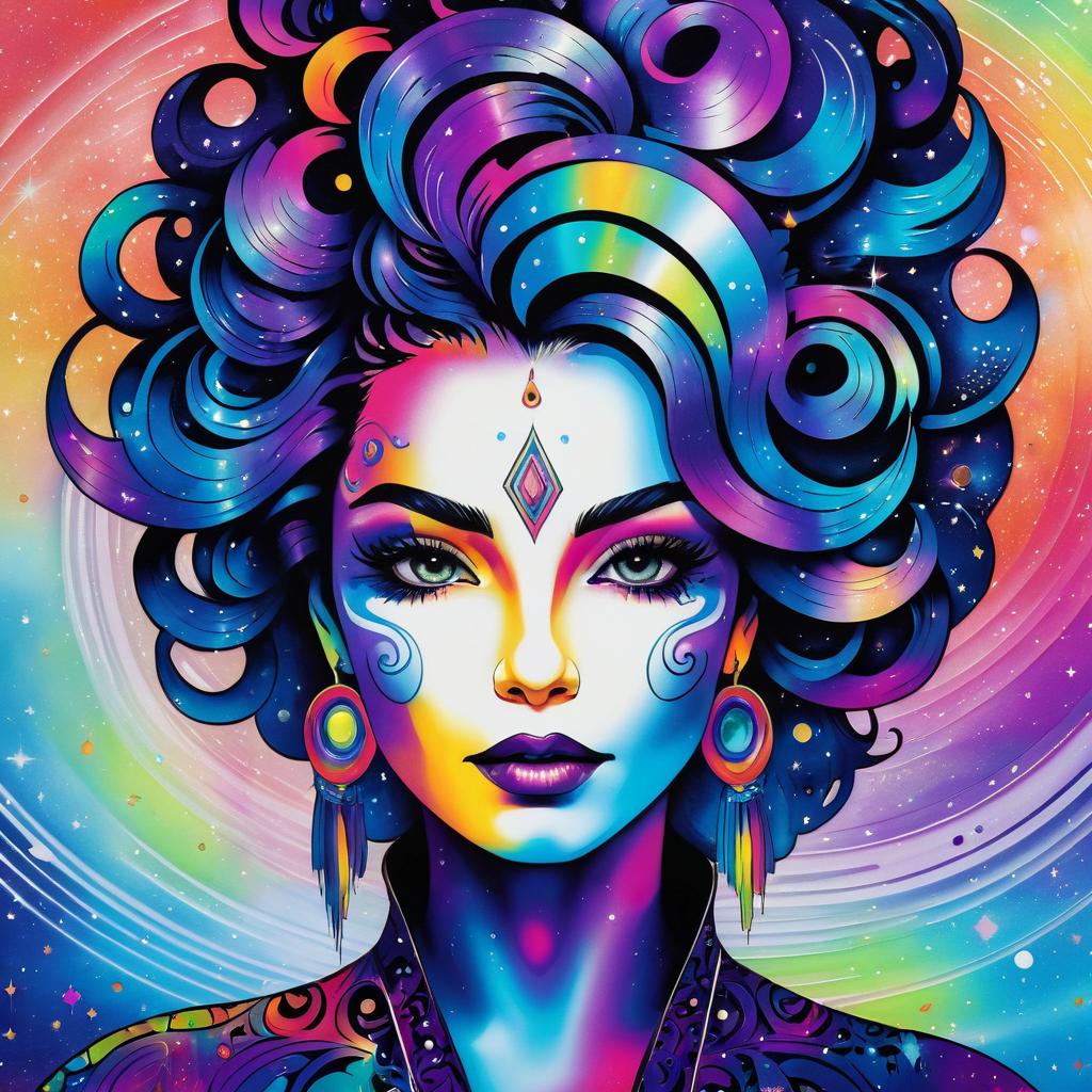 Colorful Cosmic Sage Artwork Design