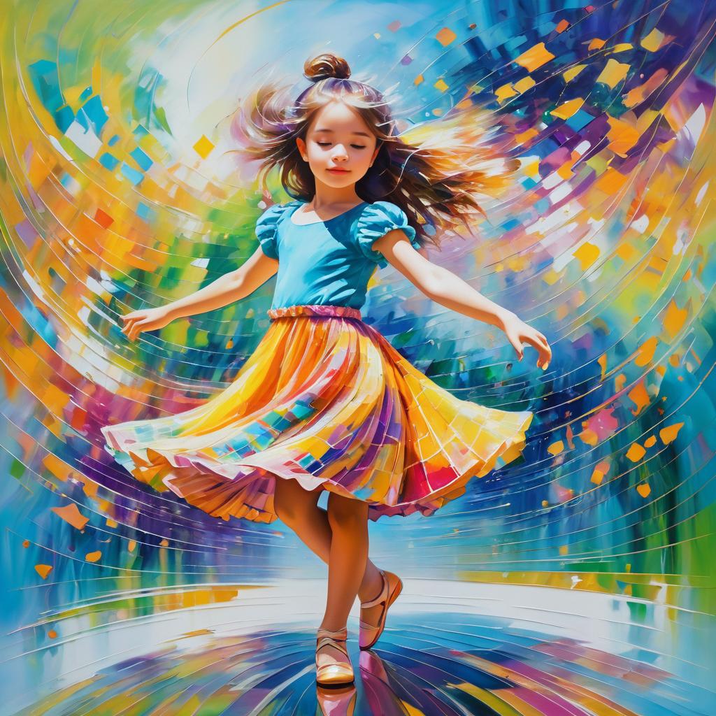 Whimsical Dance of Vibrant Colors