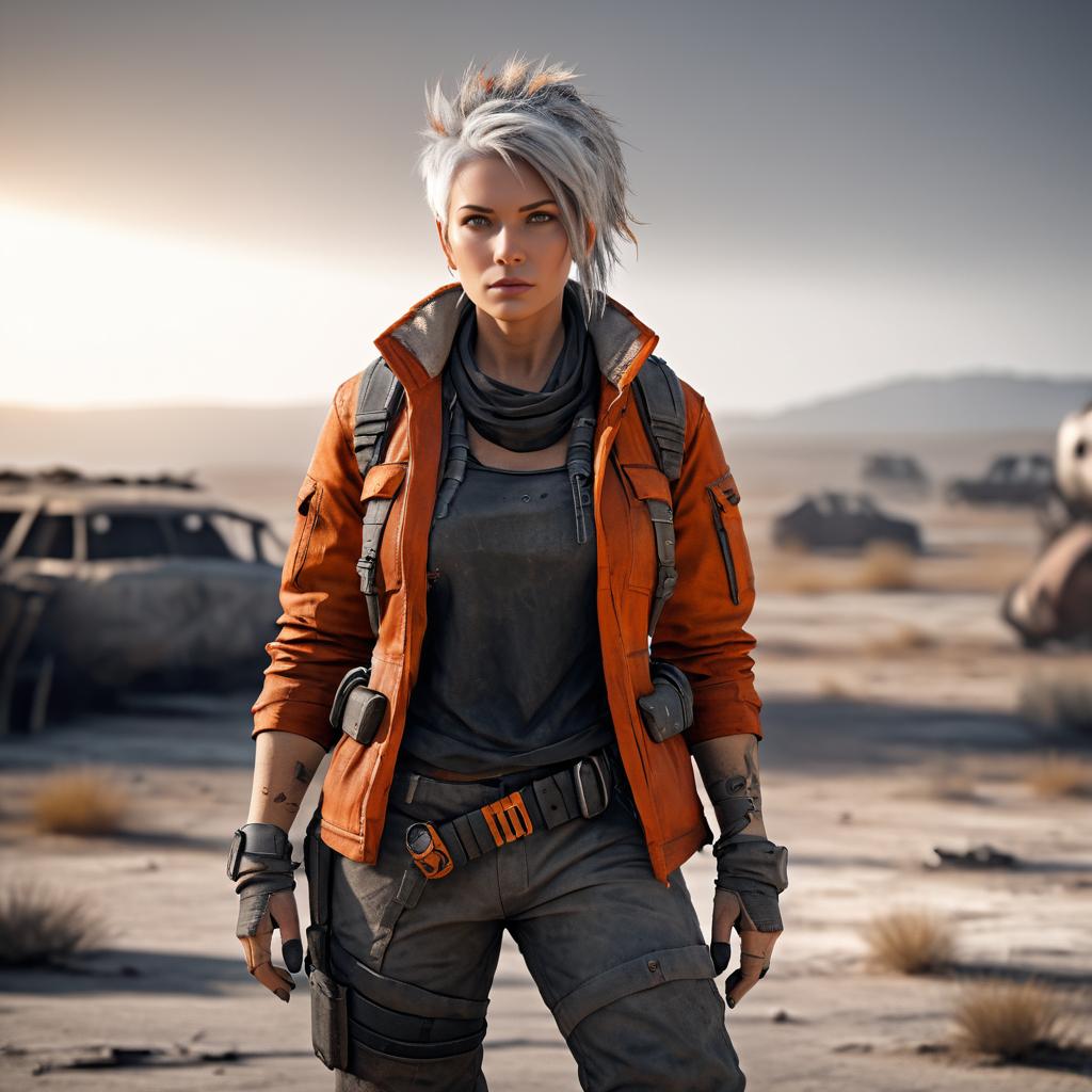 Cinematic Post-Apocalyptic Female Survivor