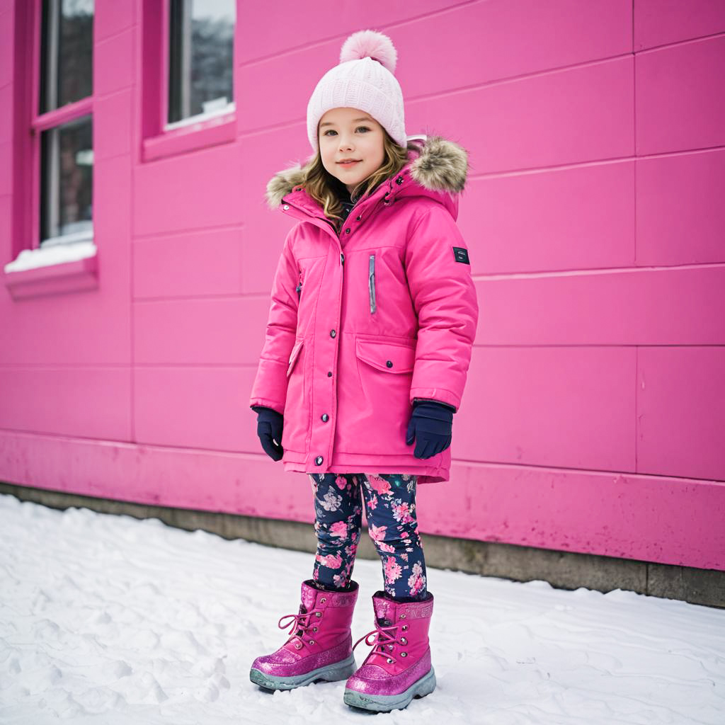 Playful Winter Fashion for Young Girls