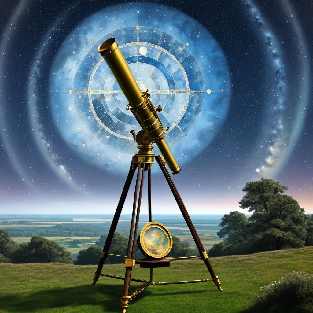 Celestial Masterpiece: Ancient Telescope Art