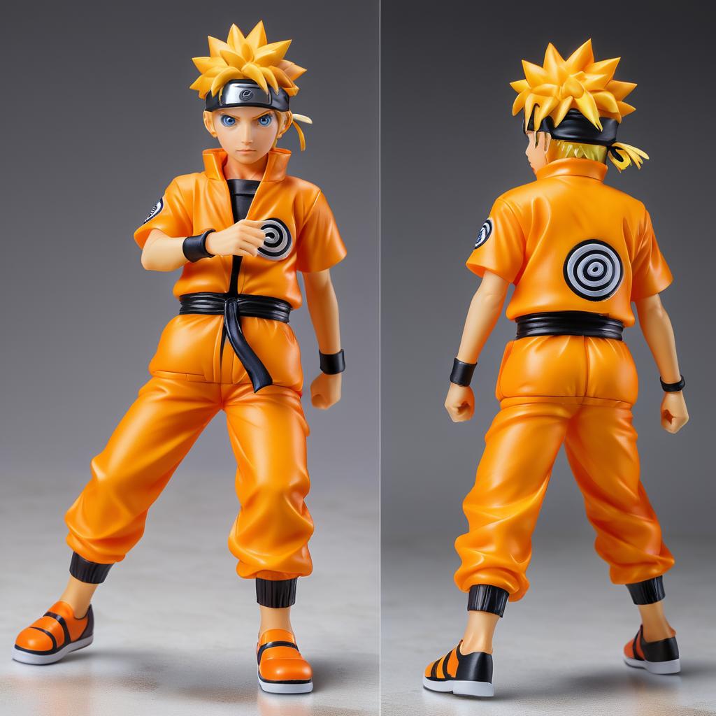 High-Resolution Naruto Action Figure Photography