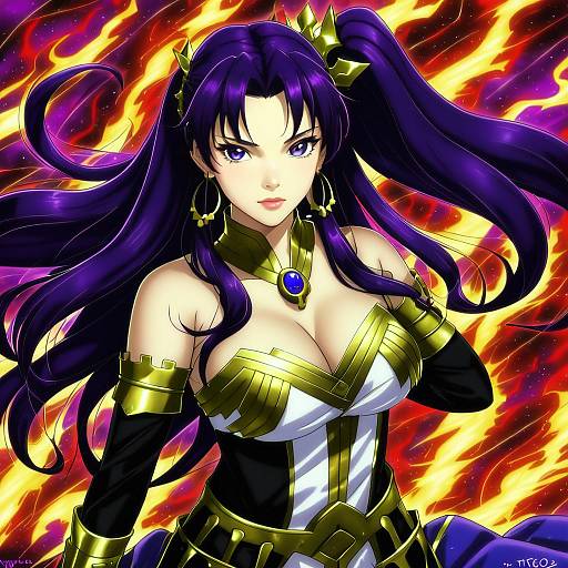 Illustration of Ishtar (fire emblem), fire emblem in the style of Atg (wttoo0202)
