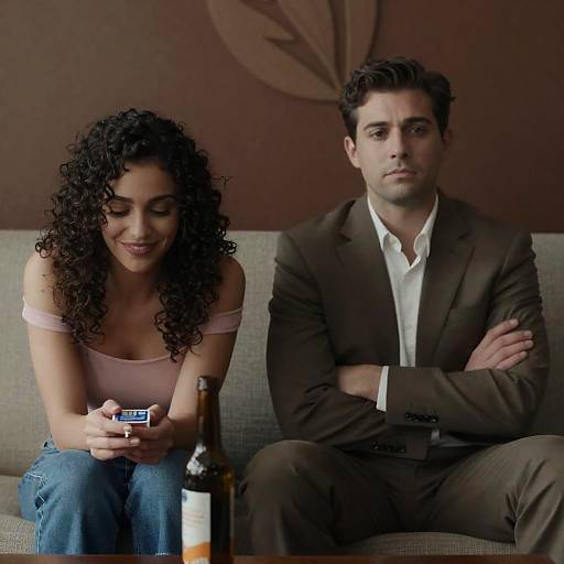 Candid Couch Portrait of a Couple