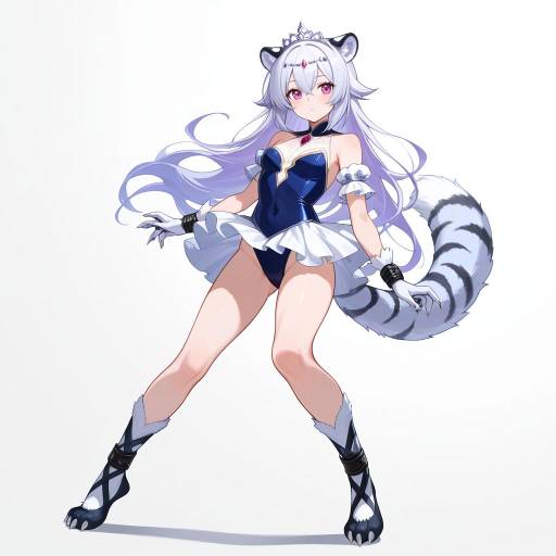 Mystical Ocean Blue Kitsune Dancer Mystical Ocean Blue Kitsune Dancer
